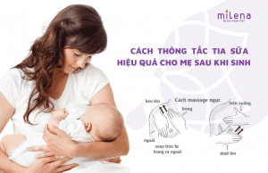 Cách thông tắc tia sữa tại nhà hiệu quả cho mẹ sau sinh